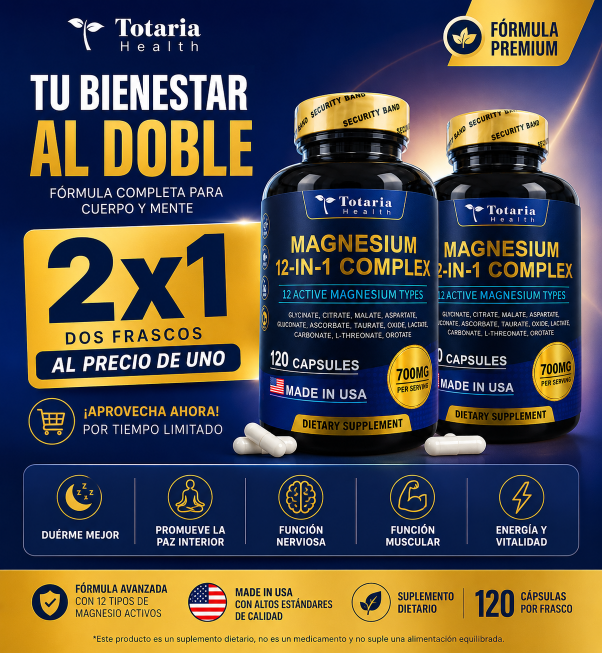 MAGNESIUM 12 en 1 - PROMOCIÓN 2X1